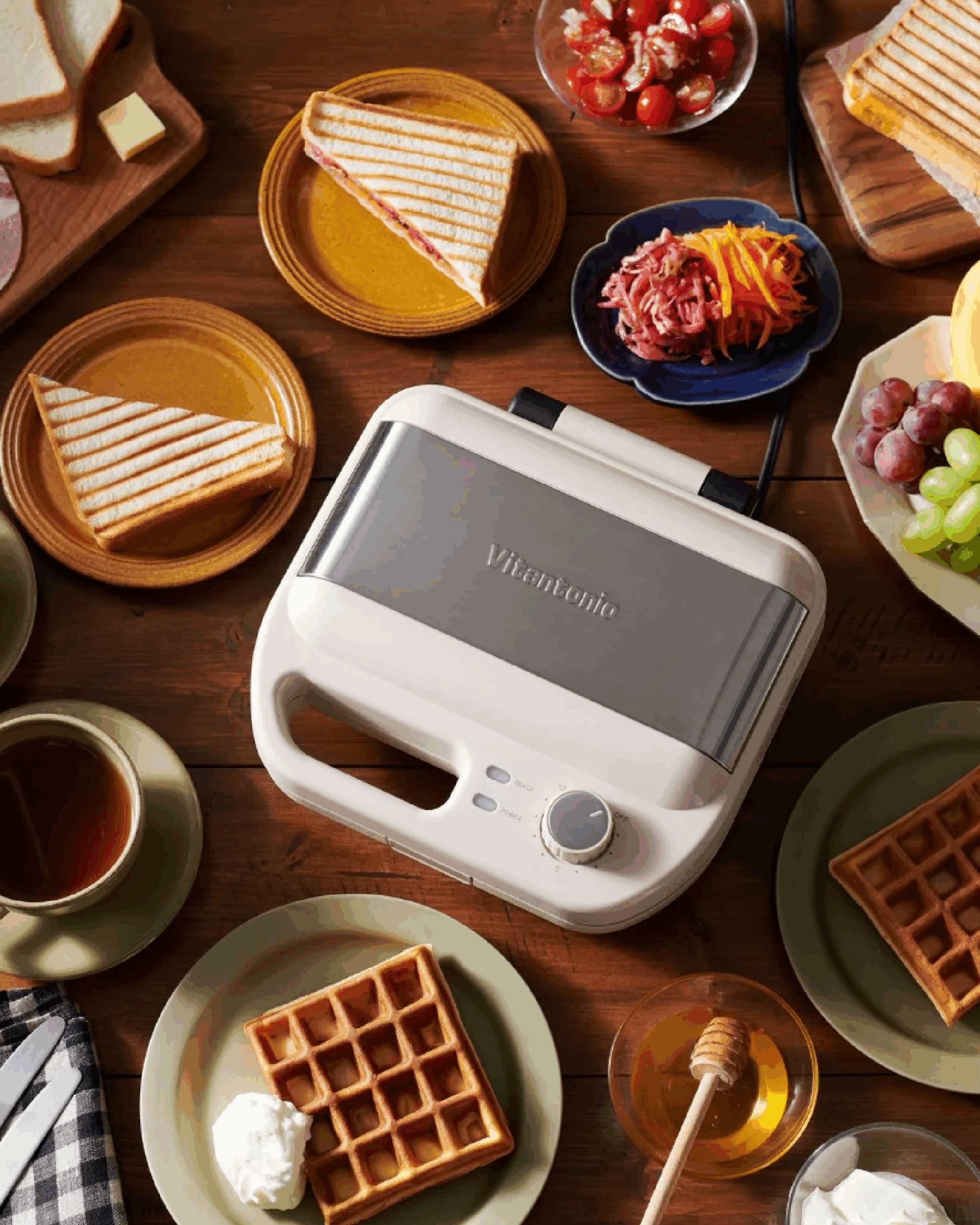 ワッフル＆ホットサンドベーカー VWH-600