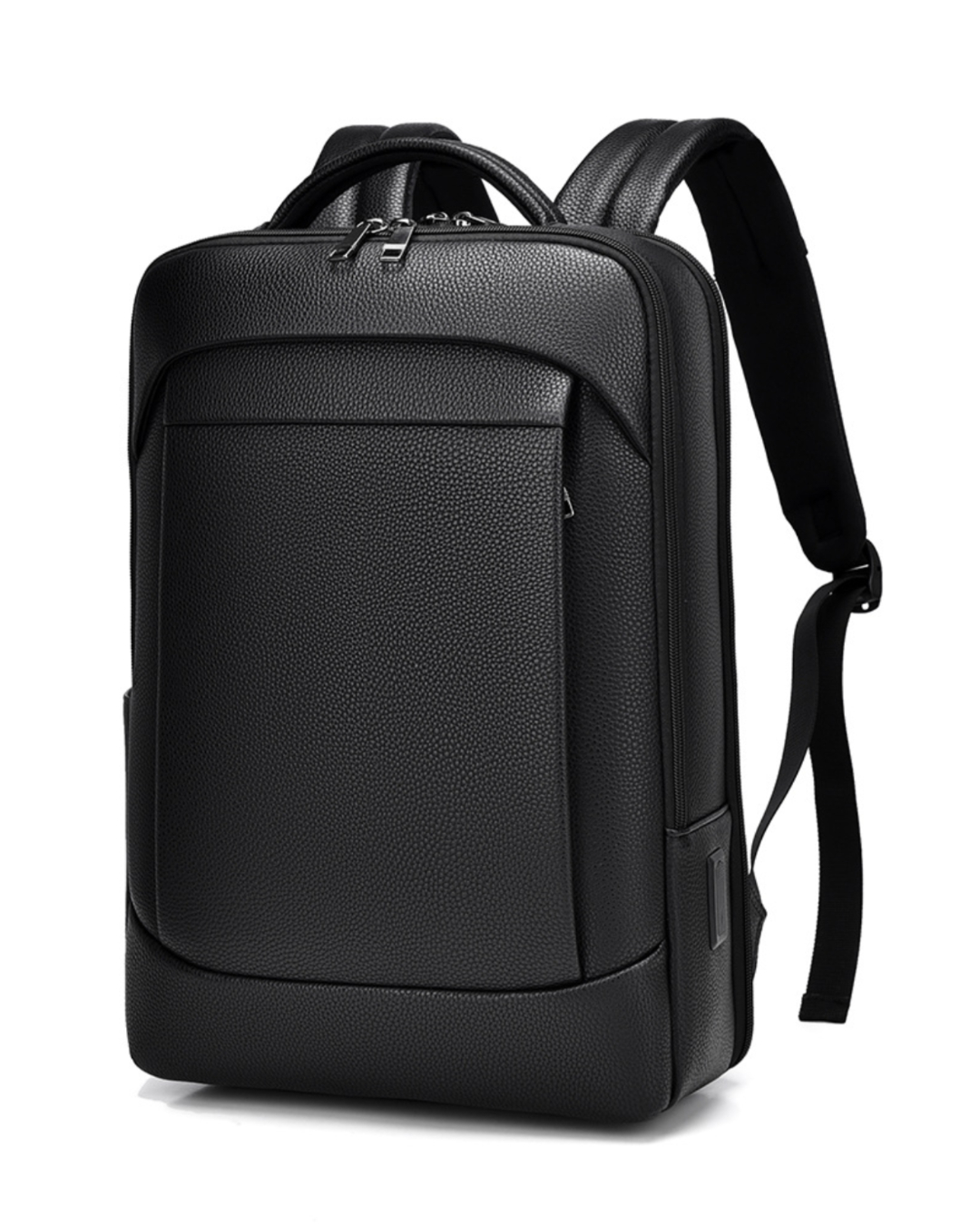 大容量ビジネスリュック USBポート付き 15.6インチPC対応 撥水 通気設計 多収納 バックパック 通勤 出張 旅行用【1284635】