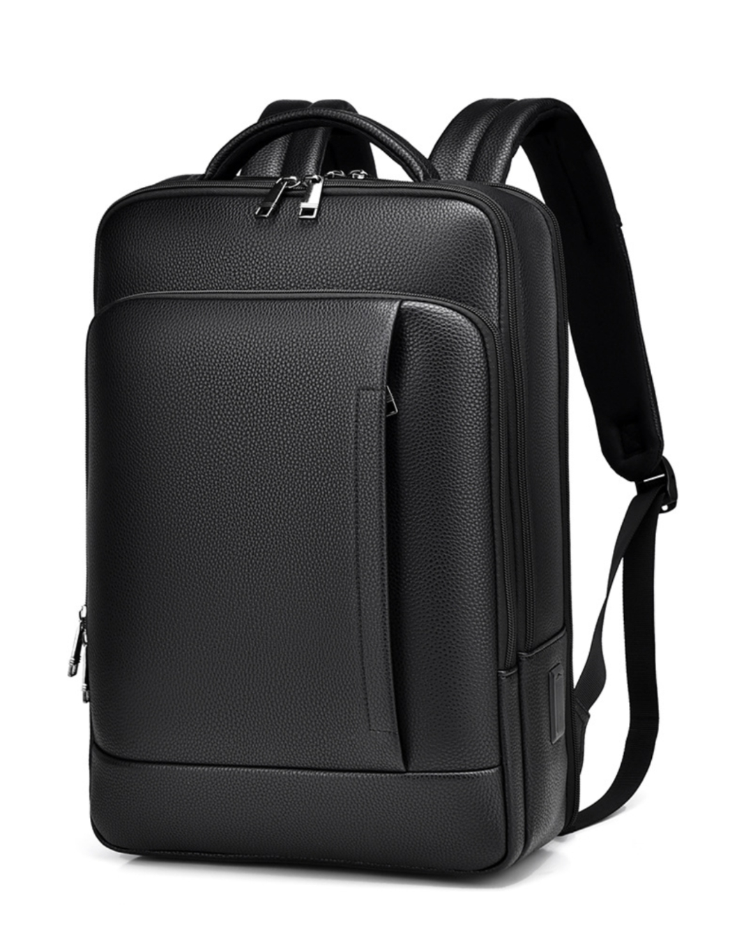 大容量ビジネスリュック USBポート付き 15.6インチPC対応 撥水 通気設計 多収納 バックパック 通勤 出張 旅行用【1284634】