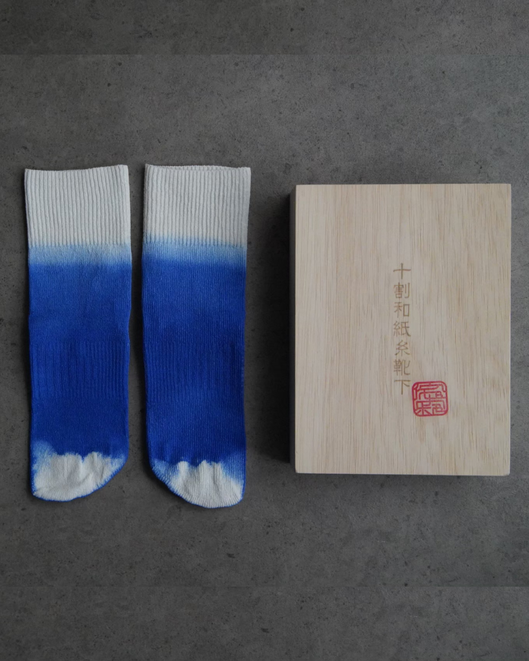 十割和紙糸隠れ5本指ソックス（絞り染コラボ）